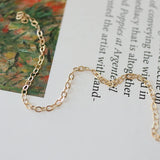 Non Tarnish 14K Filled 1.65mm O Flat Thin Chain 1m