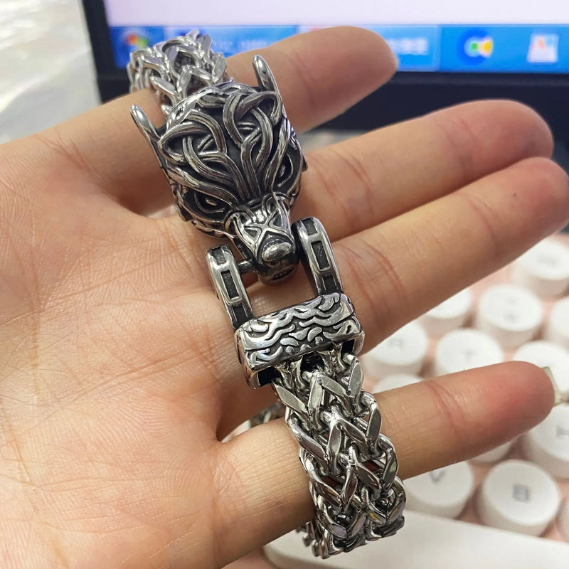 Punk Stainless Steel Thick Chain Bracelet