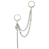 Titanium Steel Hip-Hop Chain Ear Bone Chain Punk Earrings