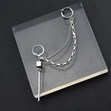 Titanium Steel Hip-Hop Chain Ear Bone Chain Punk Earrings