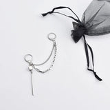 Titanium Steel Hip-Hop Chain Ear Bone Chain Punk Earrings