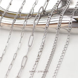 Titanium Steel O Chain Bead Square Chain Loose Chain DIY Bracelet Necklace