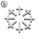 20pcs Hematite Pendants Cross Jewelry Making 33.5x23x4mm