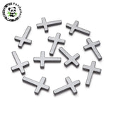 20pcs Hematite Pendants Cross Jewelry Making 33.5x23x4mm