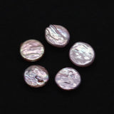 Natural Freshwater Pearl Pendant 19-20mm Round Flat Cultured Pearl Button Beads