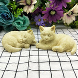 Non-toxic Cat Resin Ornament Mould for DIY Scented Candles & Soap