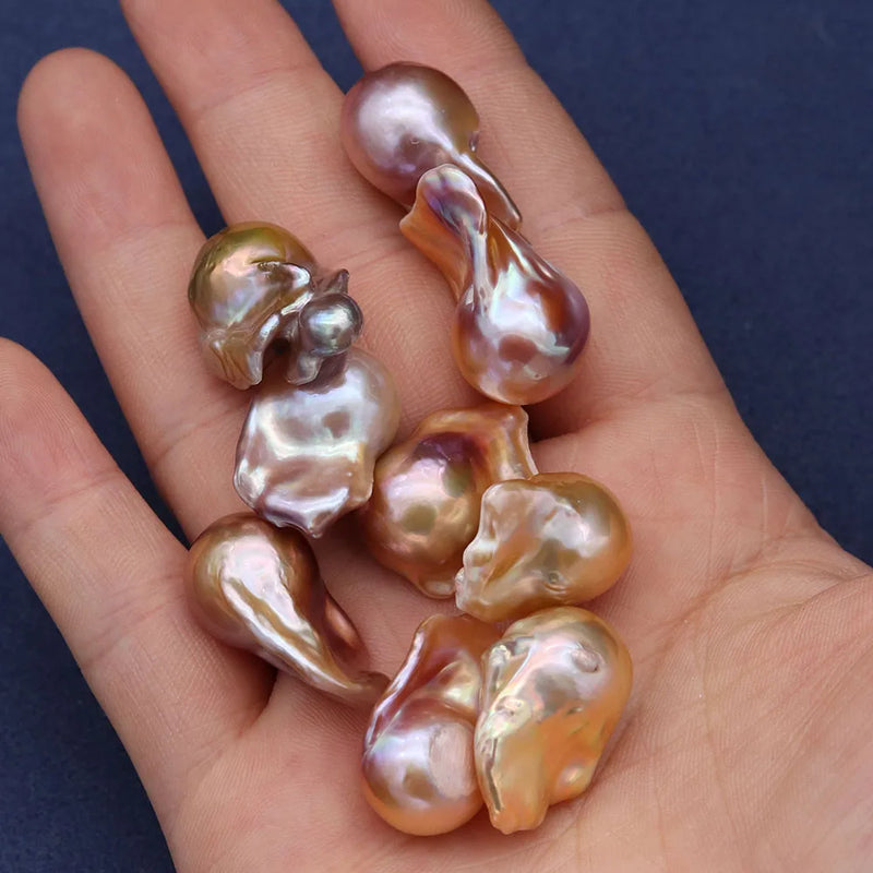 Nonporous Pearl Tail Shape for Jewelry Making DIY 13x23-15x25mm