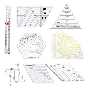 Nonvor Garment Cutting Quilting Ruler For DIY Measuring Patchwork Tools