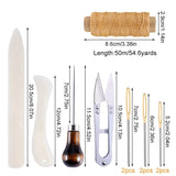 Nonvor Leather Craft Bookbinding Kit: Starter Tools, Thread, Needles, Scissors