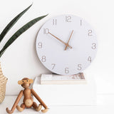 Nordic 3D Wooden Wall Clock Modern Home Decor Silent Kids Clock