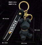Nordic Bunny Doll Keychain Punk Rabbit Keyring Couple Key Chains Accessories