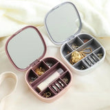 Nordic Contrast Jewelry Box Makeup Mirror 7 grids