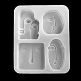 Nordic Abstract Human Face Plaster Candle Silicone Mold