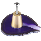 Agate Slice Drawer Knobs Cupboard Handles