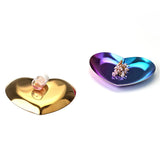 Colorful Metal Heart Shaped Jewelry Storage Tray