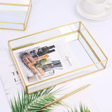 Nordic Glass Storage Tray for Jewelry Makeup Display