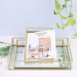 Nordic Glass Storage Tray for Jewelry Makeup Display