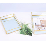 Nordic Glass Storage Tray for Jewelry Makeup Display