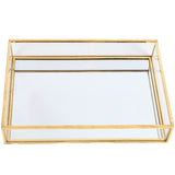 Nordic Retro Glass Makeup Organizer Tray Dessert Plate Home Kitchen Decor