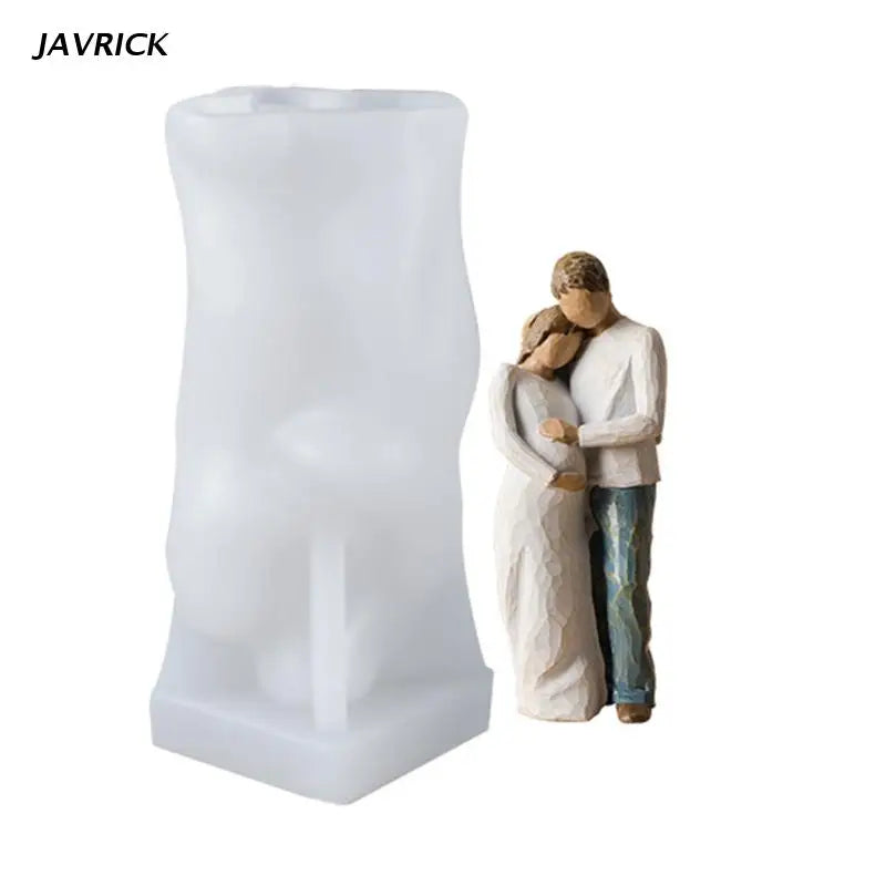 Abstract Human Body Candle Wax Epoxy Resin Mold Silicone Mould DIY