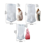 Abstract Human Body Candle Wax Epoxy Resin Mold Silicone Mould DIY