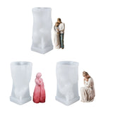 Abstract Human Body Candle Wax Epoxy Resin Mold Silicone Mould DIY