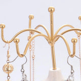 Nordic Style Metal Jewelry Display Rack Earring Necklace Organizer