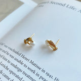 Nordic Style Pearl Earrings 925 Silver CZ Shell Pearls Stud Earrings