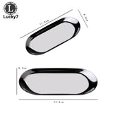 Nordic Style Jewelry Display Rack Tray Brass Oval Metal Dish Storage