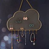 Nordic Style Metal Grid Wall Hanging Display Rack