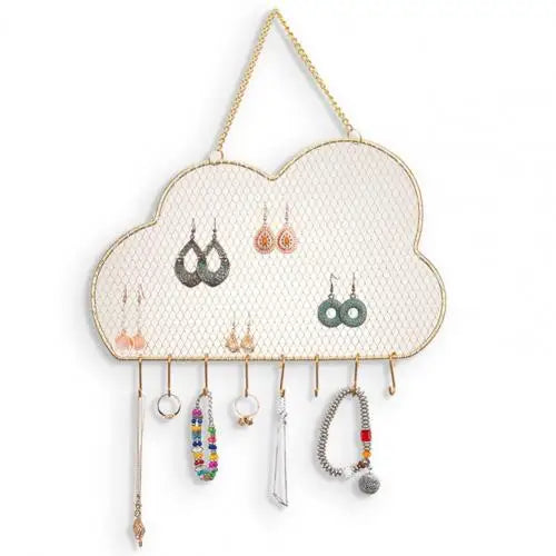 Nordic Style Metal Grid Wall Hanging Display Rack