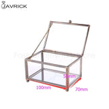 Nordic Glass Wedding Ring Box Eternal Flower Holder