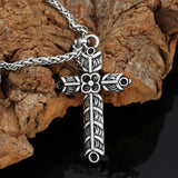 Nordic Viking Athelstan's Cross Ragnar Amulet Necklace