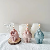 DIY Human Candle Silicone Mold Woman Character Resin Ornament
