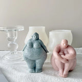 DIY Human Candle Silicone Mold Woman Character Resin Ornament