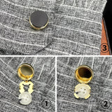 Men's Business Banquet Round Cufflinks for Suits