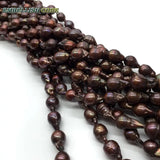 Brown Coffee Baroque Pearls Bracelet for Lady