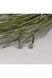 Zircon Stone Hinge Septum Lip Ear Cartilage Tragus Steel Piercing