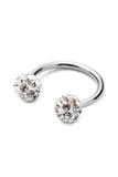 Zircon Stone Hinge Septum Lip Ear Cartilage Tragus Steel Piercing