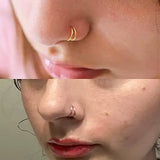 Nose Rings Hoops Septum Ring L Shaped Nose Studs Surgical Stainless Steel