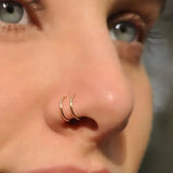 Nose Rings Hoops Septum Ring L Shaped Nose Studs Surgical Stainless Steel