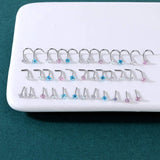 20g Stainless Steel Nose Stud Ring Set Nose Bone/L Shaped/Nose Screws Piercing