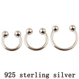 925 Sterling Silver Nose Ring Nipple Ring Body Jewelry