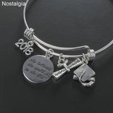 Graduation Cap Charm Bangle Graduation Gift