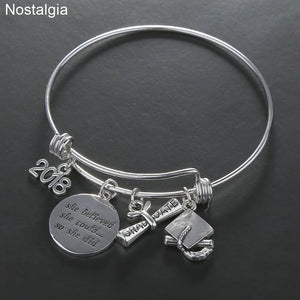 Graduation Cap Charm Bangle Graduation Gift