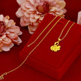 Not Fade 14k Charm Pendant Antique Jewelry for Women Girls