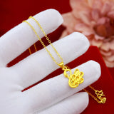 Not Fade 14k Charm Pendant Antique Jewelry for Women Girls