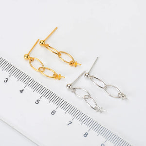 S925 Silver Dangle Earrings Fittings