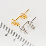 Pearl Dangle Earrings Fittings for Women DIY Jewelry Making