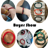 4mm Keel Rope Bracelet Stainless Steel Magentic Clasp Double Layer Cord Chain